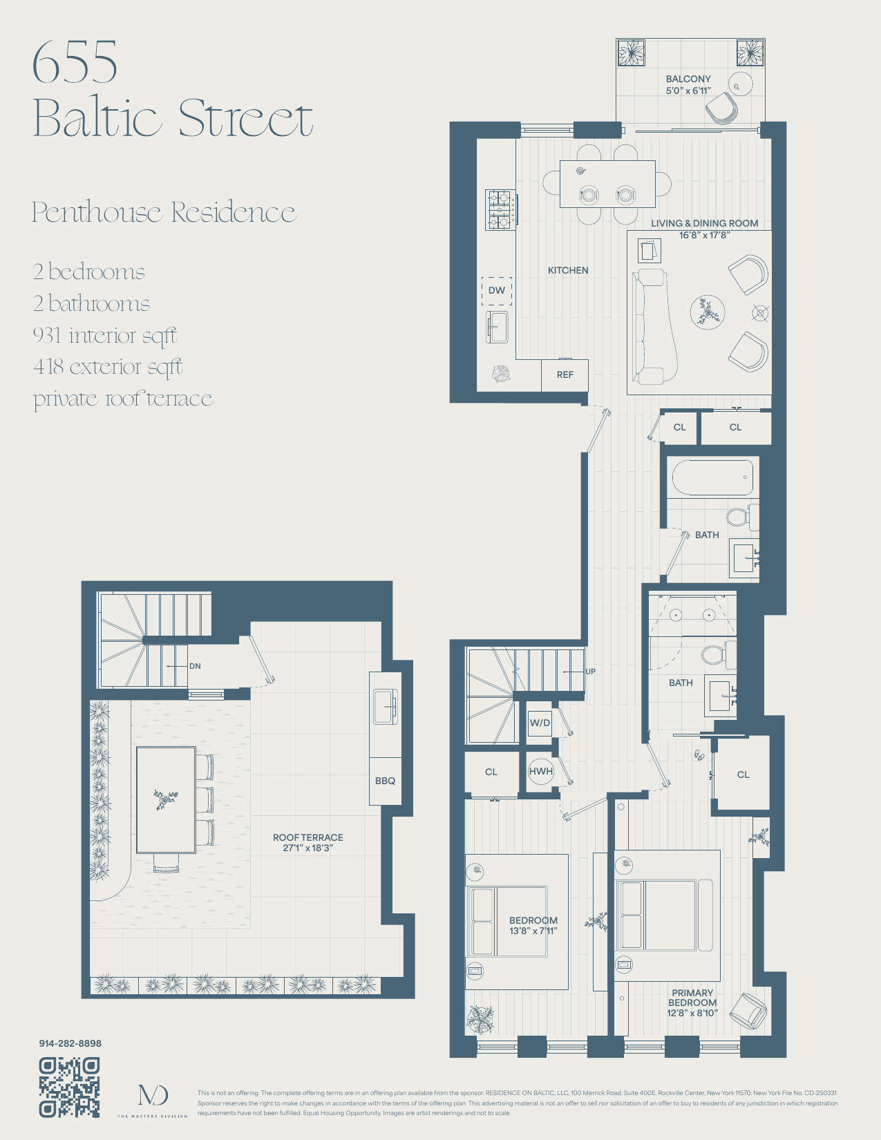 The Penthouse floor plan